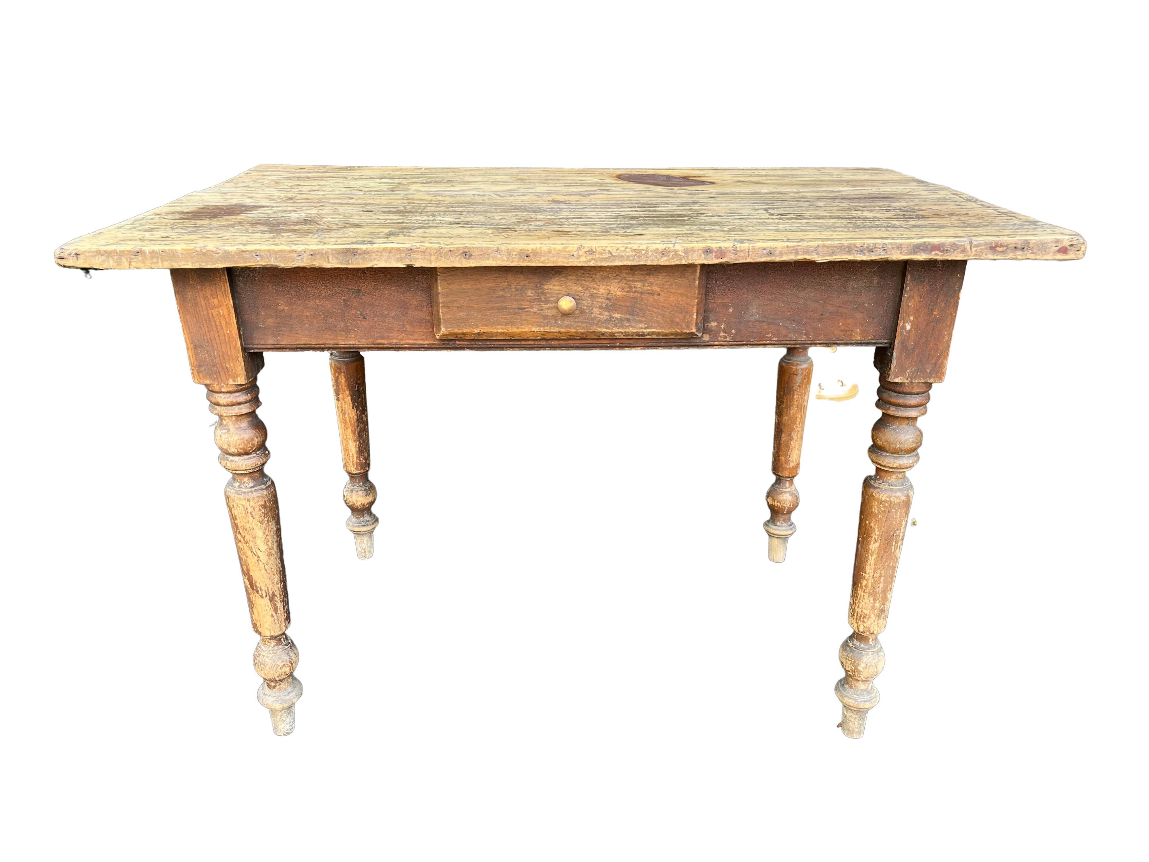 Old farmhouse table