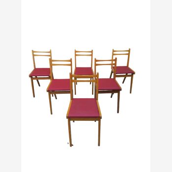 Six chaises vintage