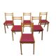 Six chaises vintage