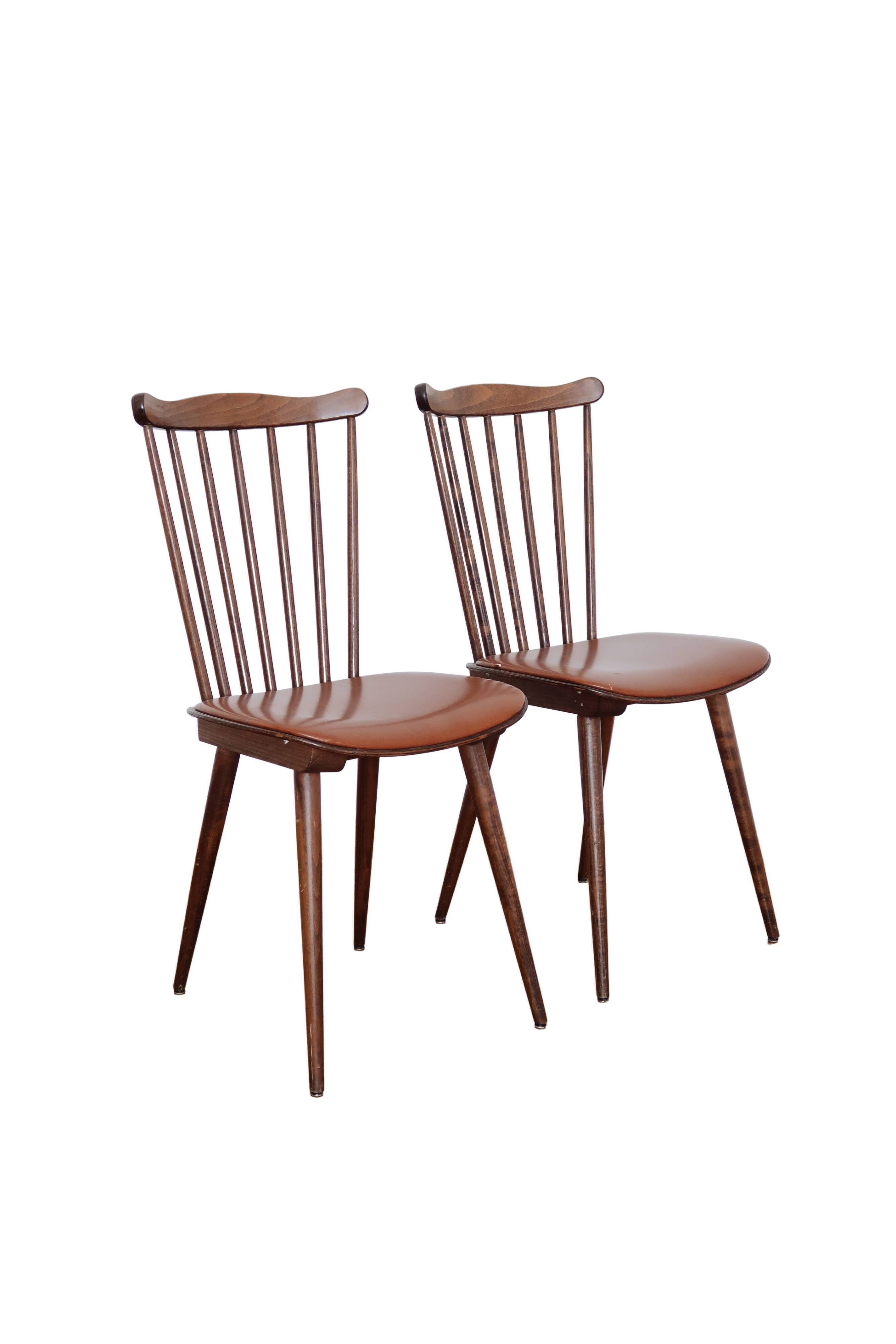 Paire de chaises bistrot "Menuet" Baumann