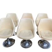 Suite of 6 tulip chairs