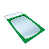 Green barber mirror