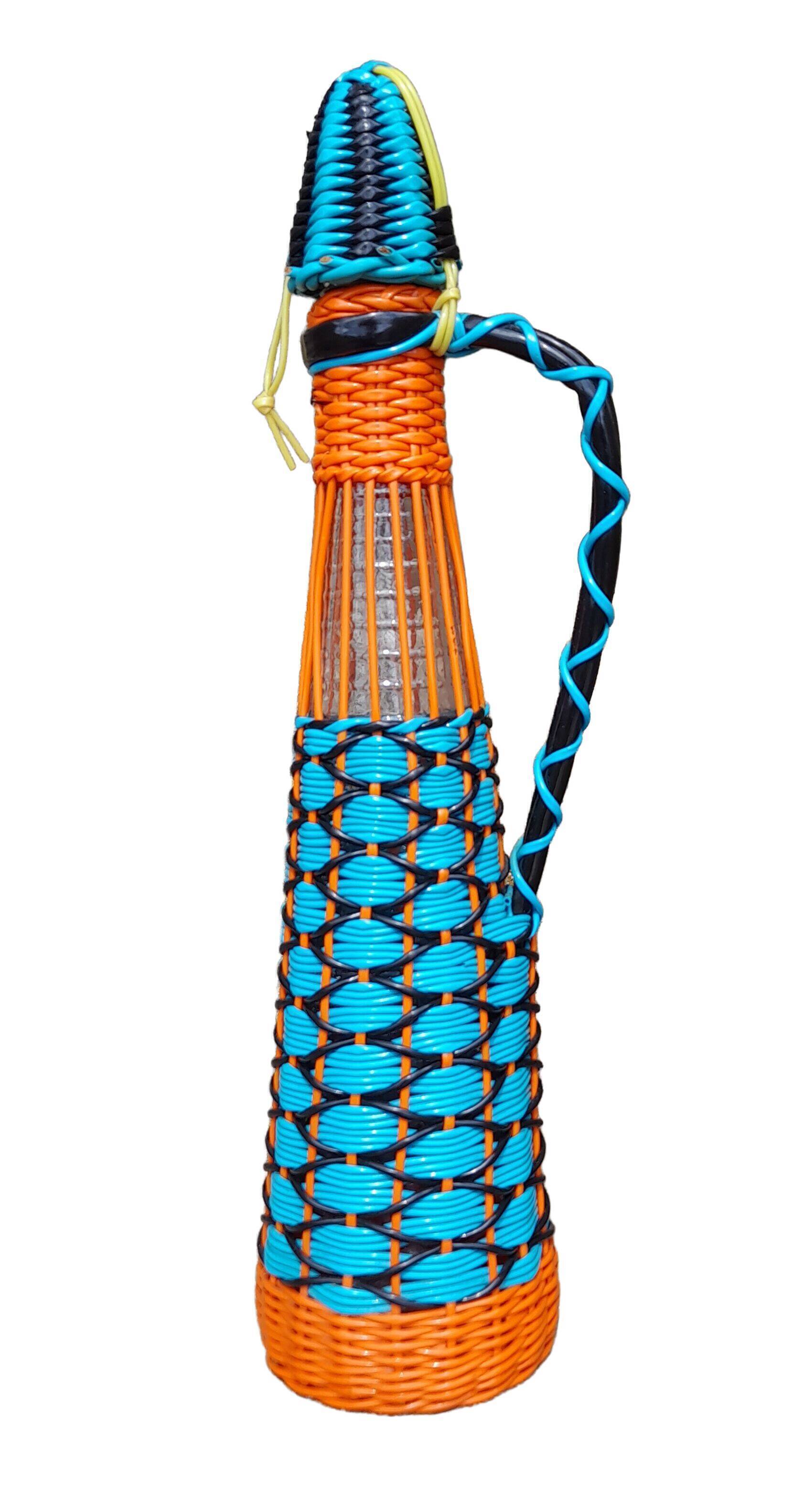 Bottle scoubidous conical, 60s