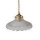 Holophane glass pendant lamp