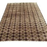 Vintage Turkish rug, tribal wool carpet, 272x200cm