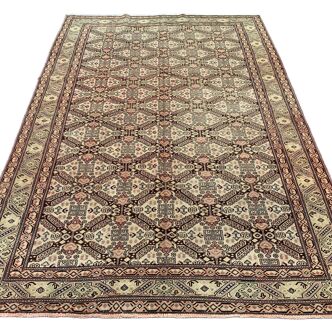 Vintage turkish rug 290x200 cm, tribal wool carpet large