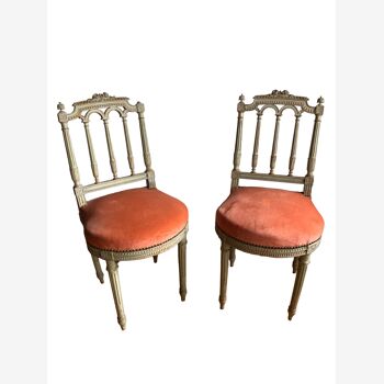 Pair of Louis XVI style chairs