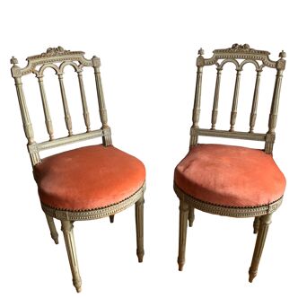 Pair of Louis XVI style chairs