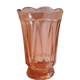 Vintage rosaline pink glass vase