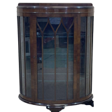 English mahogany showcase from the 1930s