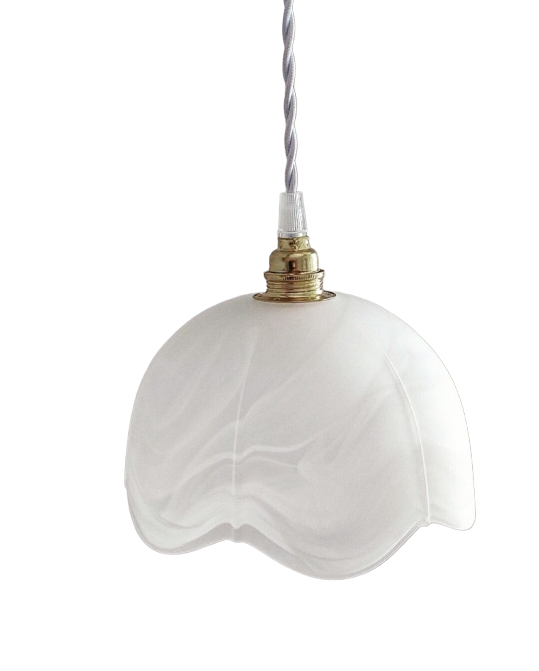 Marbled glass pendant lamp