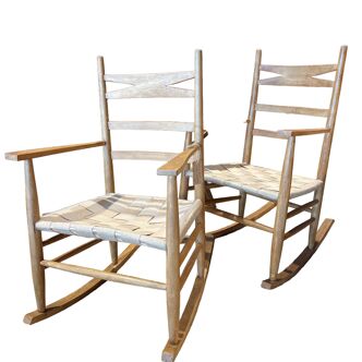 Wooden rocking chairs