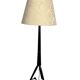Wood tripod floor lamp, Italy, 1950s