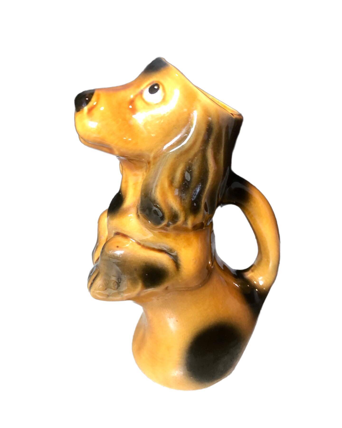 Ceramic dog pitcher
