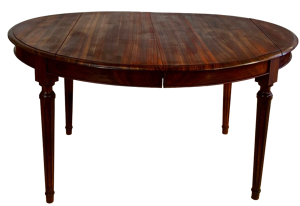 Table ovale en palissandre - style