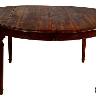 Oval table in rosewood style Louis XVI