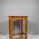 Vintage handmade workshop stool with handle, Belgium 1960