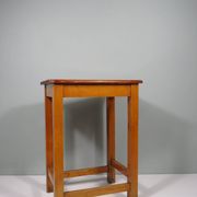 Vintage workshop stool handmade with handle, Belgium 1960
