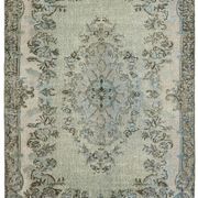 Hand-knotted antique oriental 1970s 200 cm x 300 cm blue carpet