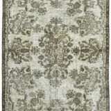 Hand-knotted vintage oriental, grey rug, 1980s, 167x254 cm