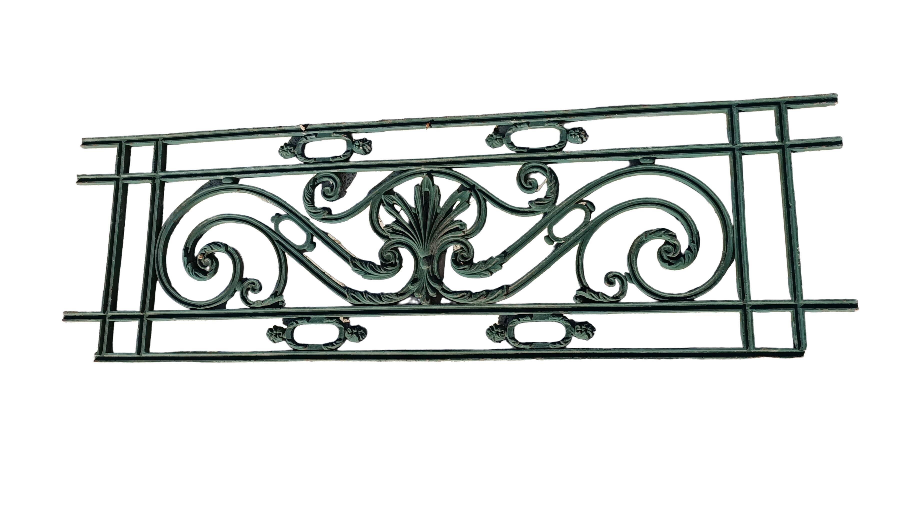 Double-sided cast iron railing 45x141