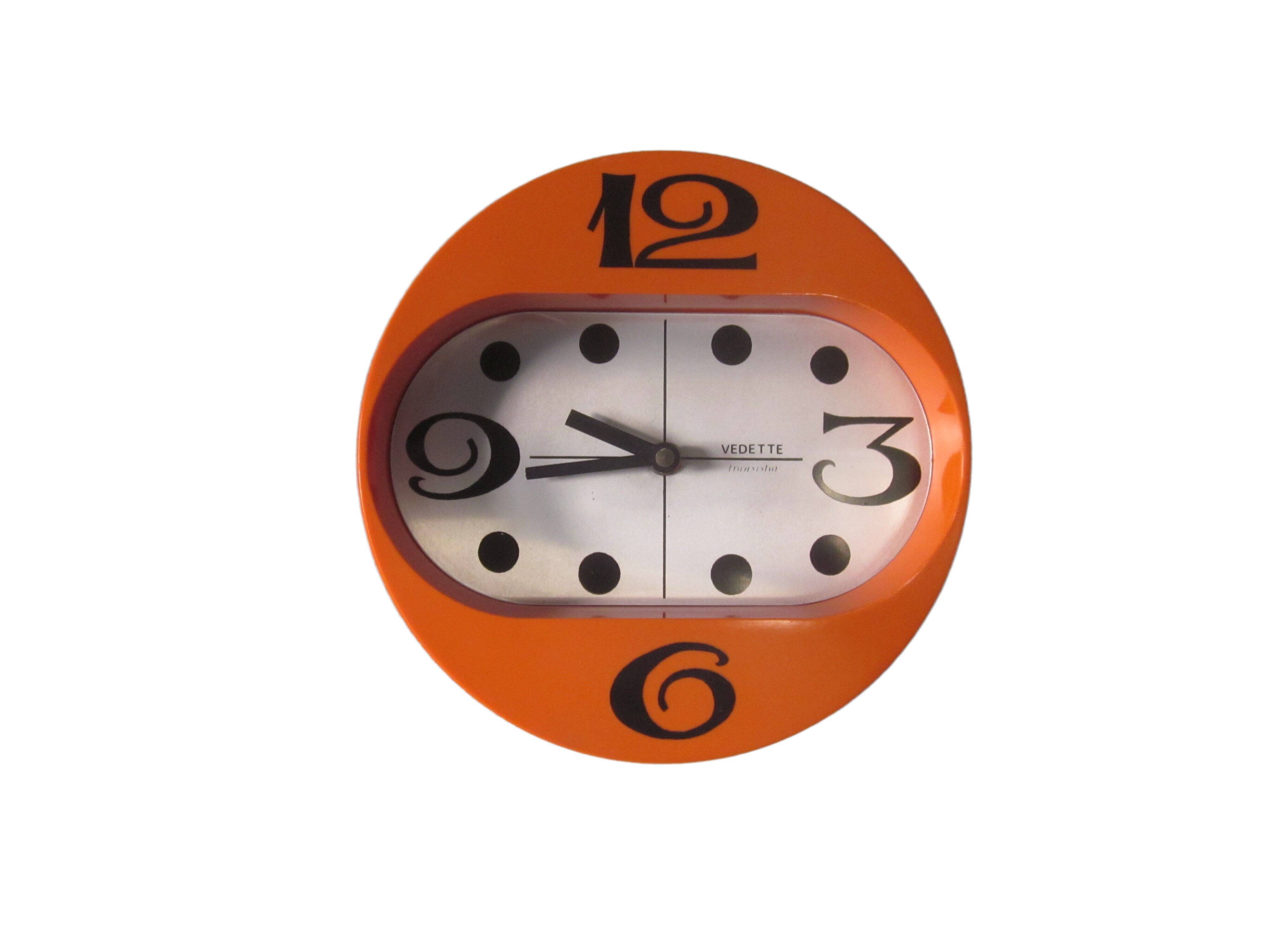 Vintage wall clock star
