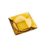 Vintage amber glass ashtray