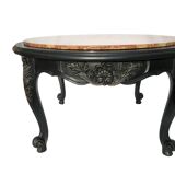 Coffee table with marble top breach
