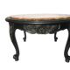 Table basse avec plateau marbre brèche