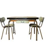 Formica table and its two chairs