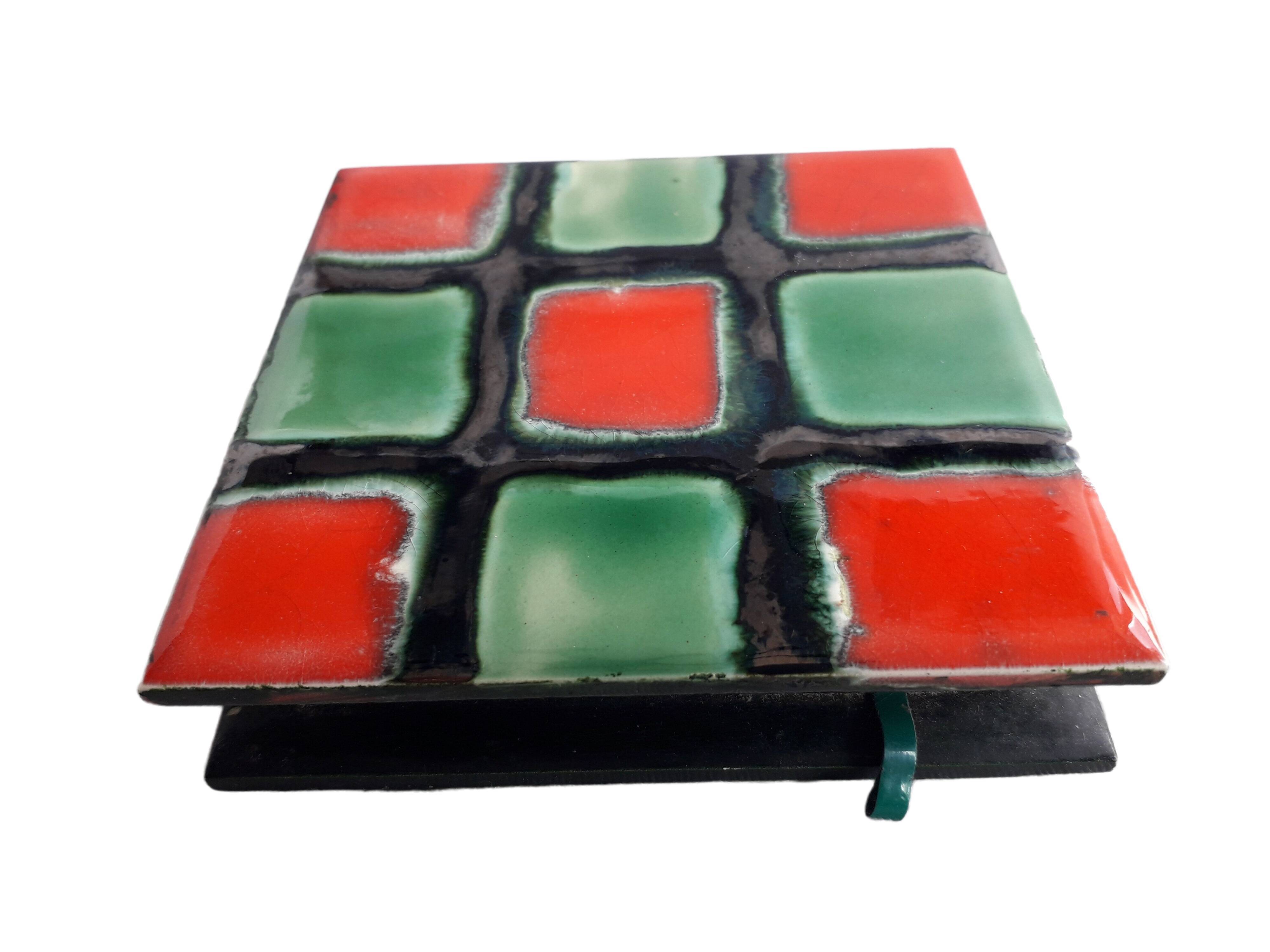 Vallauris ceramic matchbox holder