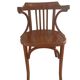 Fauteuil ancien baumann bois dossier cintré vintage