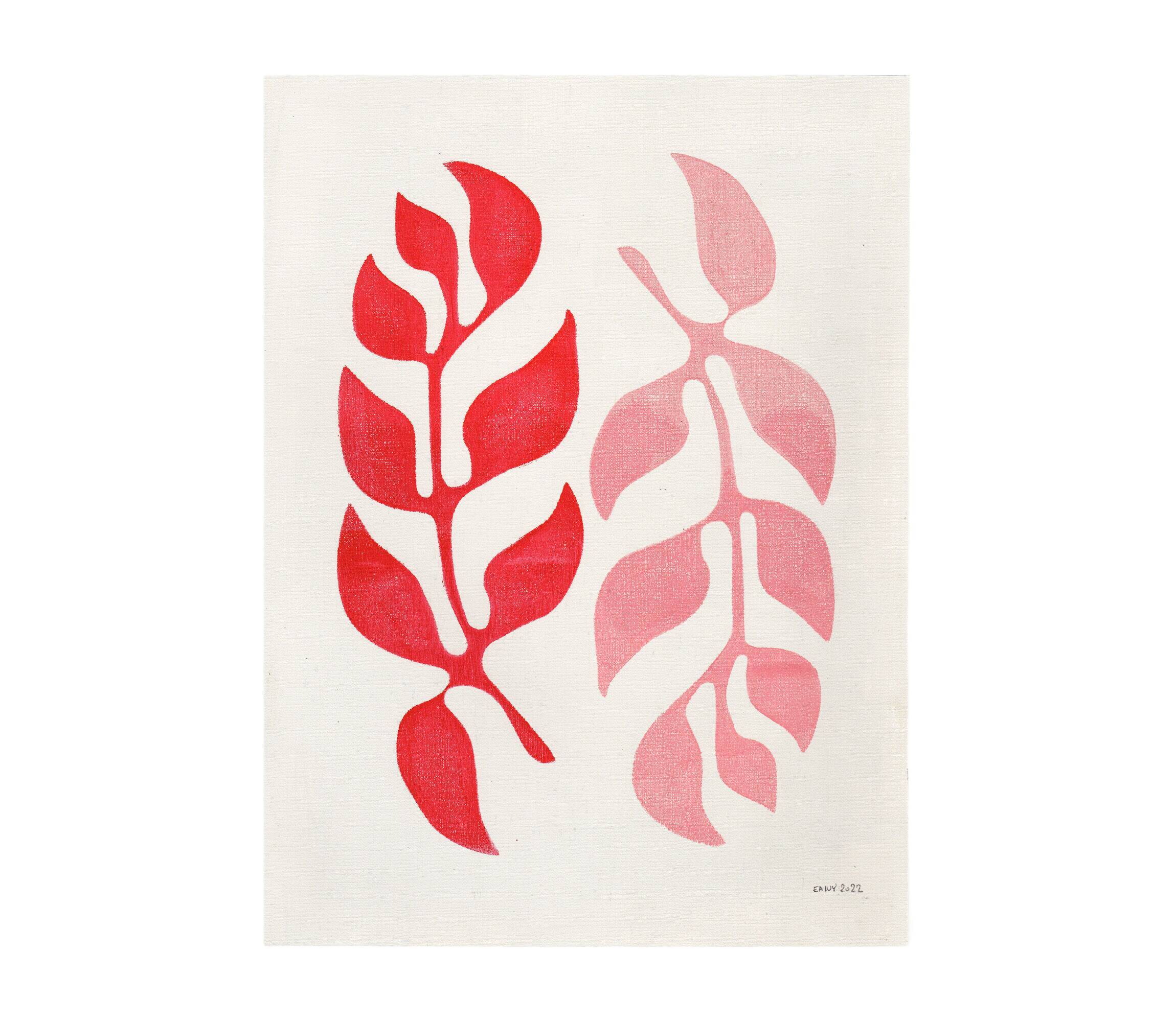 Painting on paper • Rose M750 • signed eawy