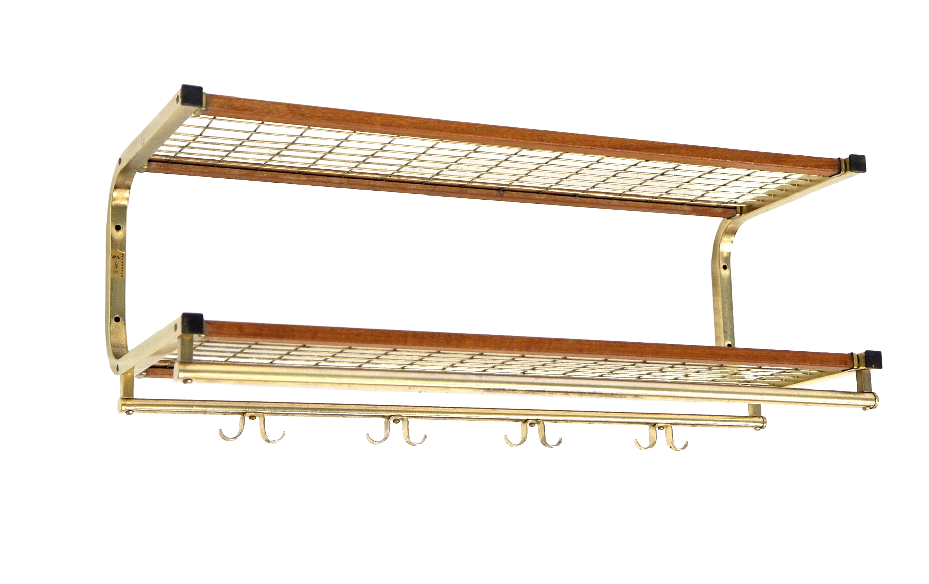 Teak and metal hook, Isakssons, Habo, 1960