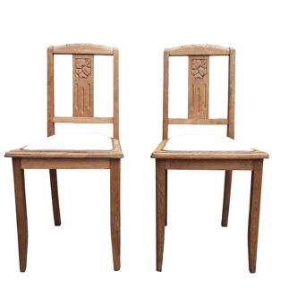 2 art deco style chairs