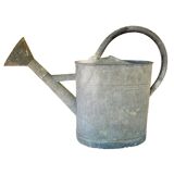 Zinc watering can with pommel