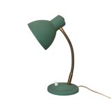 Green metal desk lamp