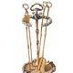 Serviteur de cheminée vintage, accessoires cheminée, serviteur bronze doré, decor cheminée