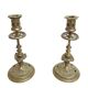Pair of gilded bronze candle holders