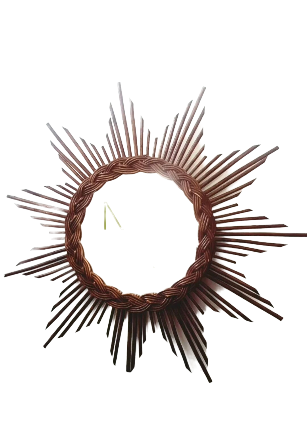 Rattan sun mirror