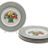 6 flat plates Villeroy & Boch basket model