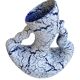 Vase design fat lava blue 70s