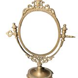 Miroir pivotant en bronze 30x38cm
