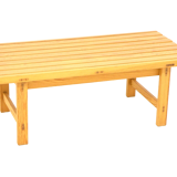 Banc en pin Hugo Svensson Bjärnums Möbelfabrik Suède, 1960