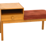 Teak telephone bench, Sweden, 1960