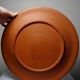 Large old clay/terracotta dish with Japanese Art Nouveau enamel