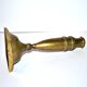 Old candlestick candlestick in engraved brass - shell shape 23 cm Ht