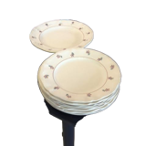 Lot de 7 assiettes et un plat Diguoin