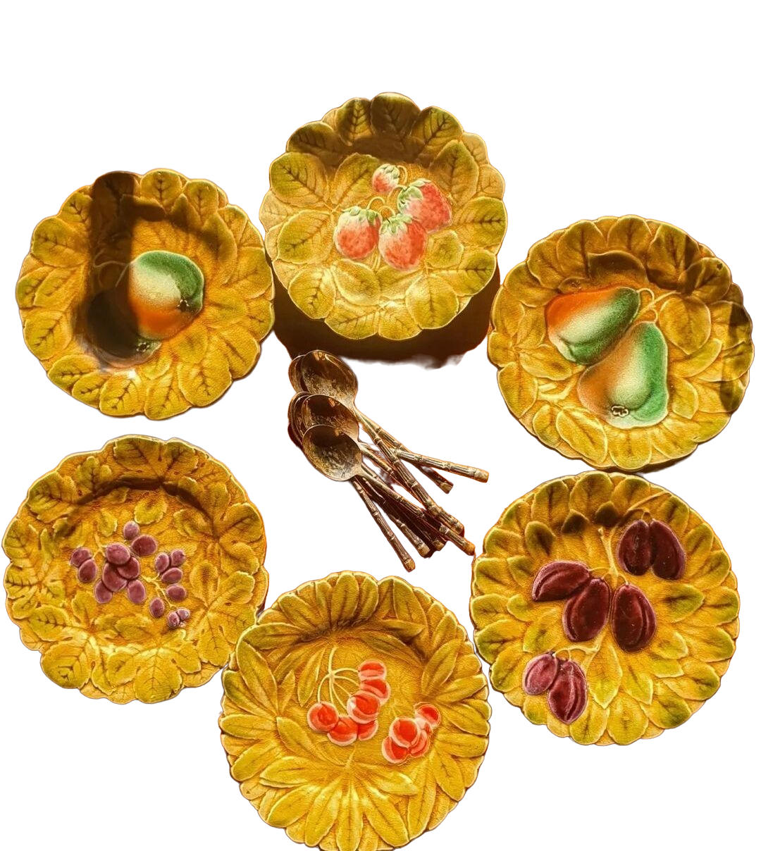 Old fruit plates in slurry