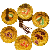 Old fruit plates in slurry